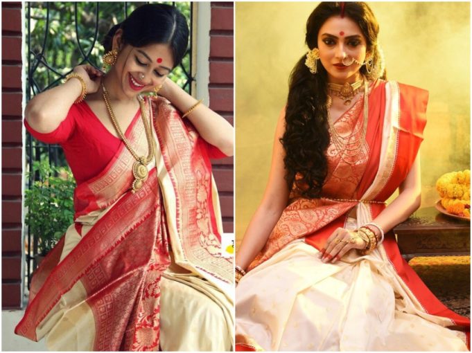 Traditional Bengali Sarees For Durga Puja Sarees For Durga Puja