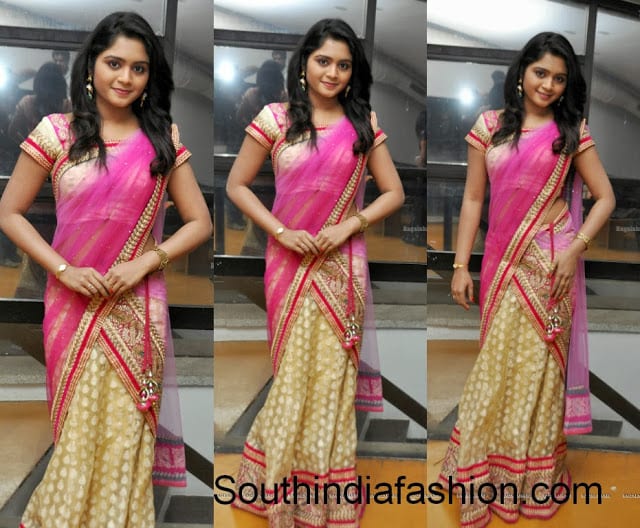 celebrity half sarees