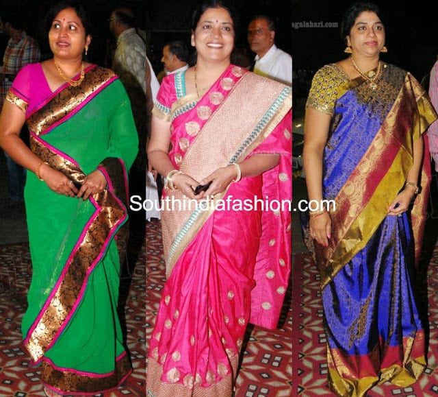 Celebrity Sarees @ Kona Venkat Daughter's Wedding – South India Fashion