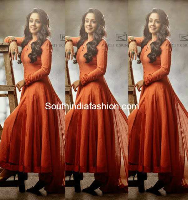 jyothika in floor length anarkali