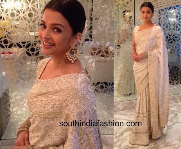 aishwarya in sari collage 2