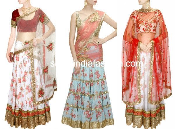 floral lehengas