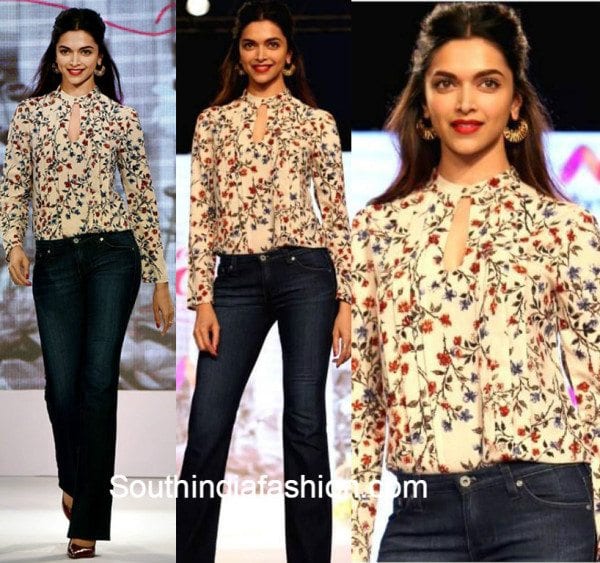 Deepika Padukone walks the ramp for her collection for myntra