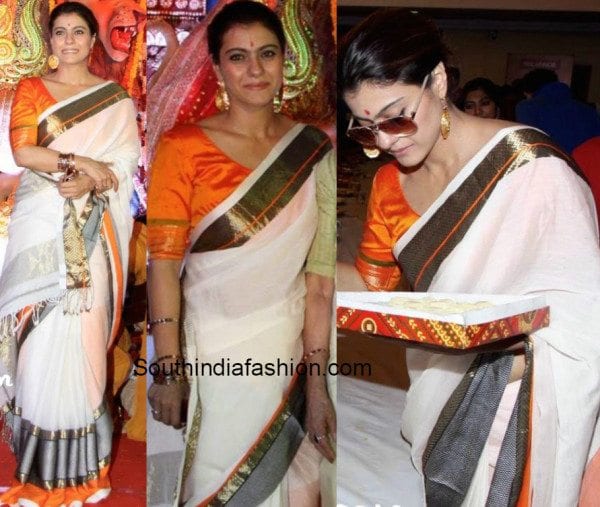 Kajol at Durga Puja