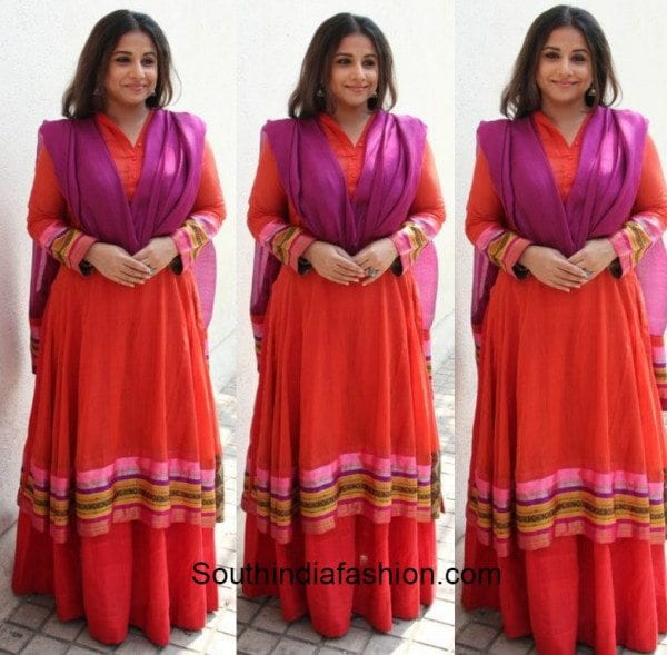 Vidya Balan in a palazzo salwar suit