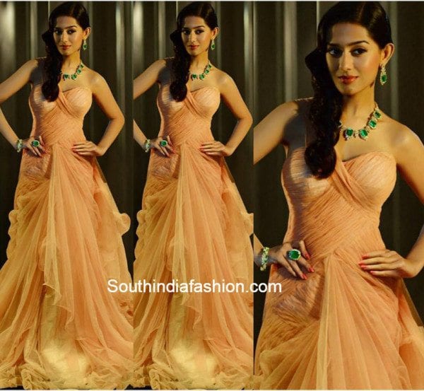 Amrita Rao in Amy Billi Moria and Gemfields