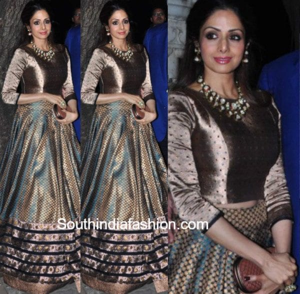 Sridevi Kapoor in Manish Malhotra