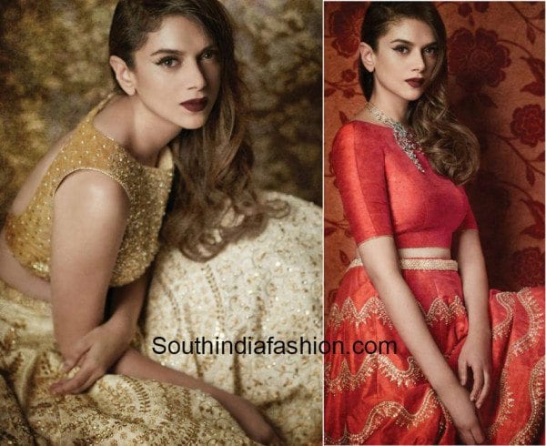 Aditi Rao Hydari in Chamee and Palak outfits