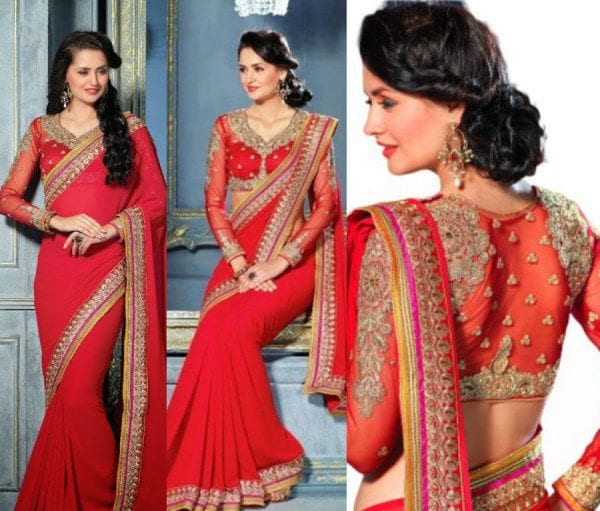 red_embroidered_saree