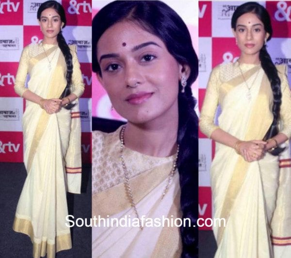 Amrita Rao's Saree Look