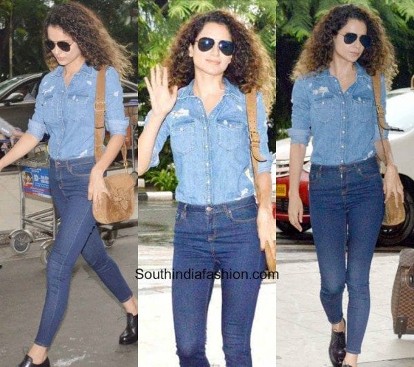 Kangana Ranut in Denim on Denim