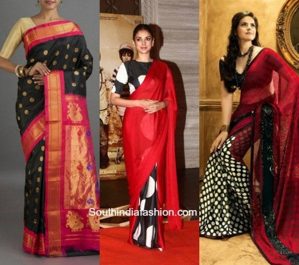 Polka Dotted Sarees 2