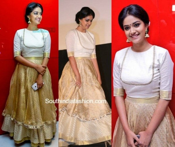 keerthy_suresh_lehenga-crop_top_thodari_audio_launch