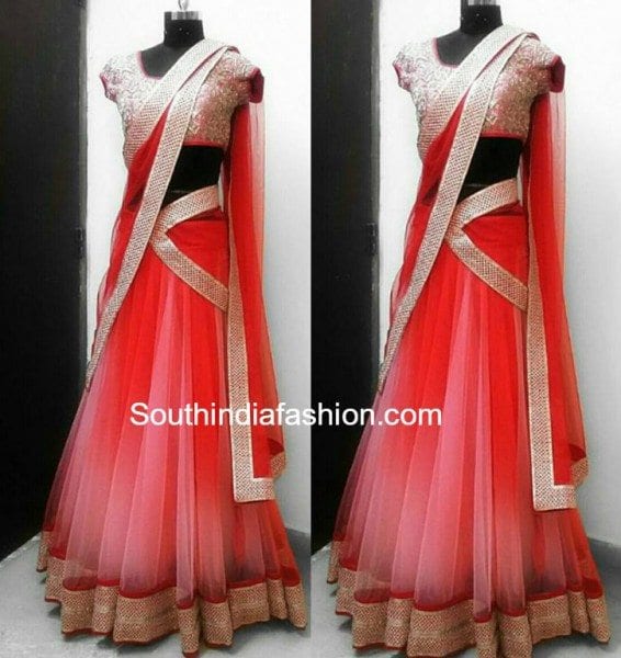 red_pink_ombre_half_saree