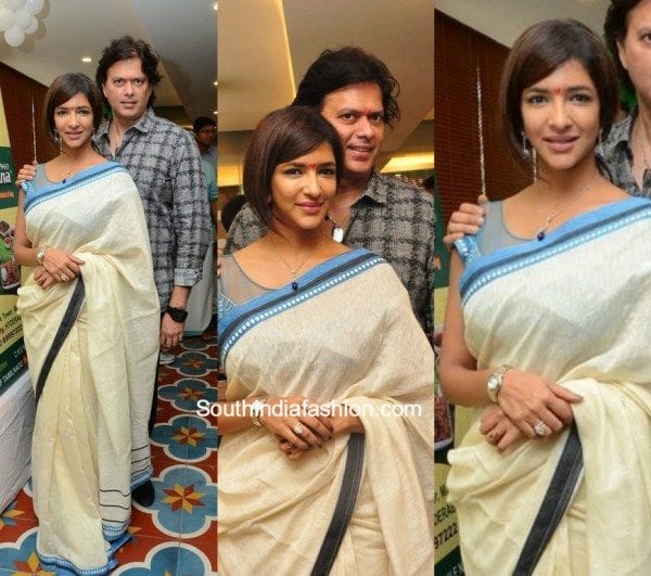 Lakshmi Manchu in a saree