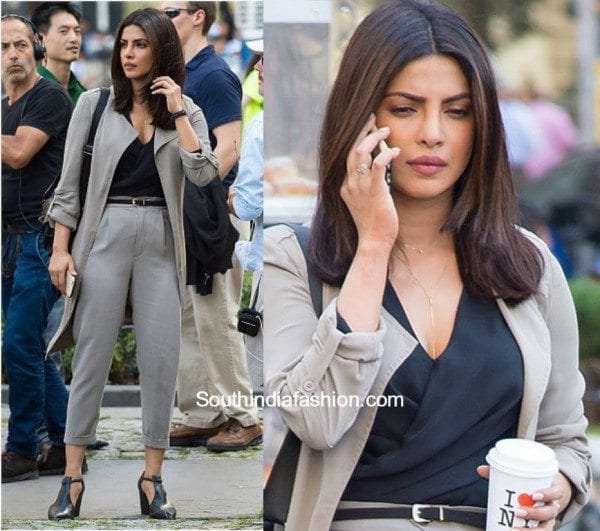 Priyanka Chopra at Quantico Sets