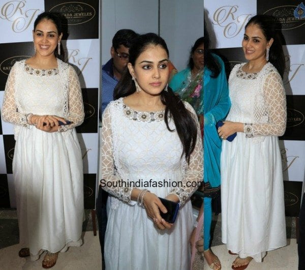 Genelia D Souza in amaxi dress at Razwada Jewels Store Launch