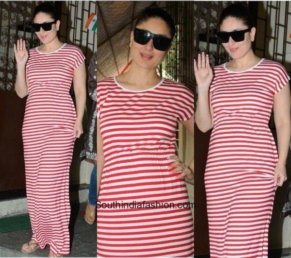 Kareena Kpaoor's Casual Striped Look