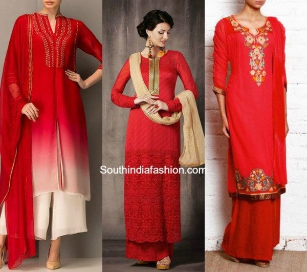 Red Palalzzo Outfits