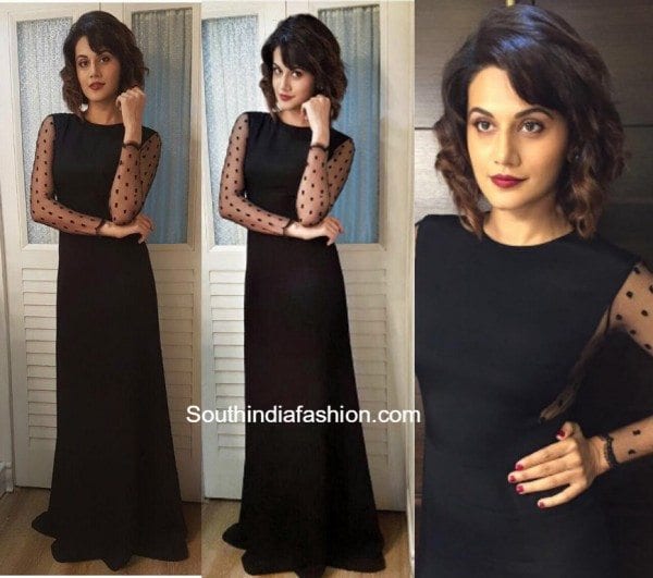 Taapsee Pannu in Vizyone Fashion at Jhalak Dikkhlajaa sets