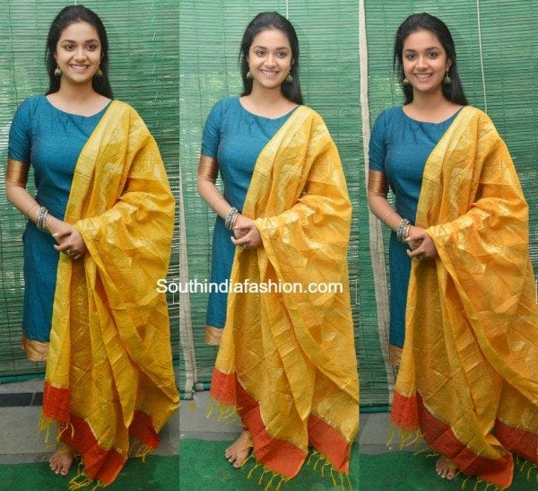 keerthy_suresh_salwar_suit_nenu_local_movie_launch