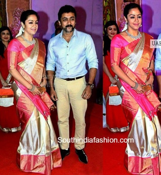 surya_jyothika_at_radhika_daughter_rayane_wedding