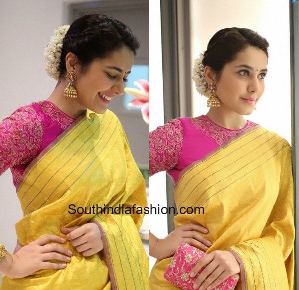 raashi_khanna_tradiitonal_hairstyle