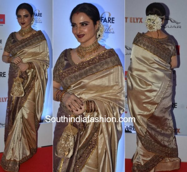 rekha_silk_saree_filmfare_glam_awards