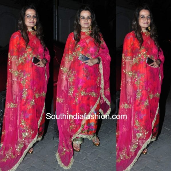 tejaswini_kolhapure_karwa_chauth_2016_floral_salwar_anilkapoor_party
