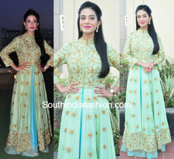 amruta-rao-mint-green-anarkali