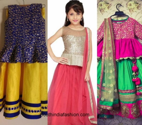 peplum_lehenga_kids_wedding_fashion