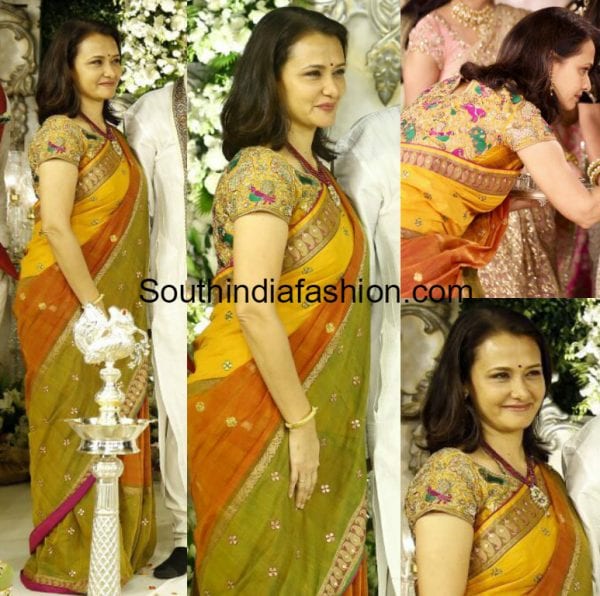 amala-akkineni-saree-akhil-engagement