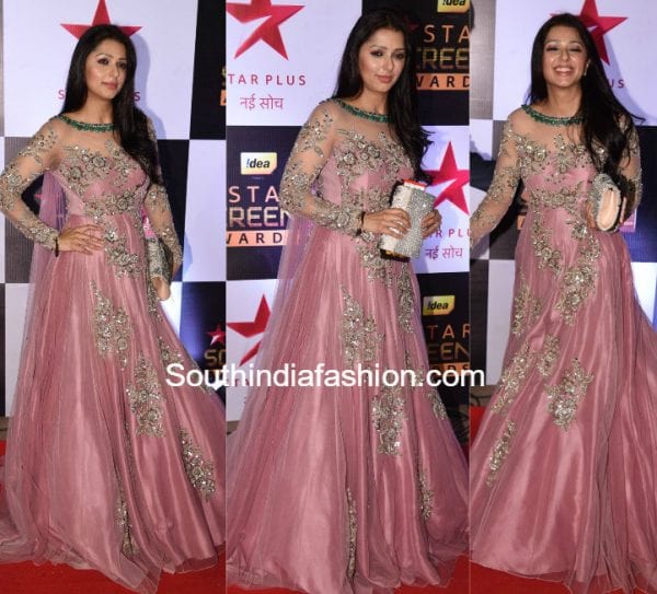 bhumika-onion-pink-gown-star-screen-awards-2016