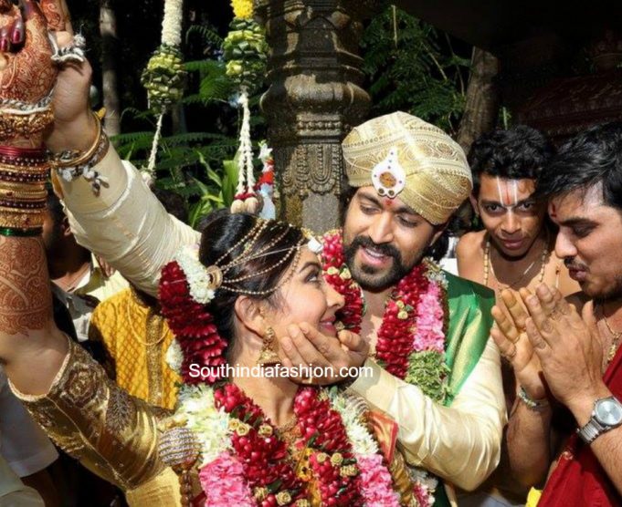 Yash and Radhika Pandit's Wedding, Reception and Mehendi Photos – South ...