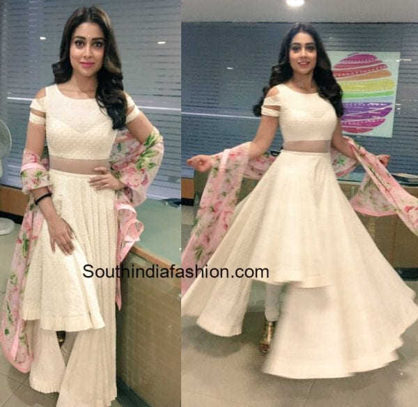 shriya-saran-anushree-reddy-white-anarkali