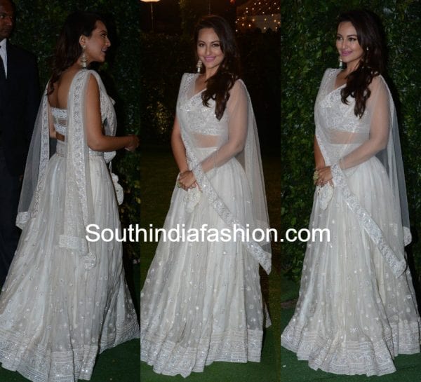 sonakshi-sinha-white-lehenga-abujani-sandeep-khosla-Ronnie-Screwvala-daughter-wedding-reception