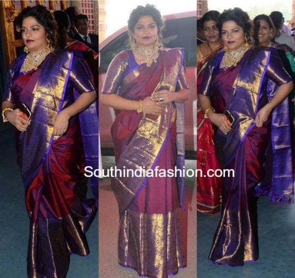 viranica-manchu-kanjeevaram-silk saree-keshav-reddy-wedding