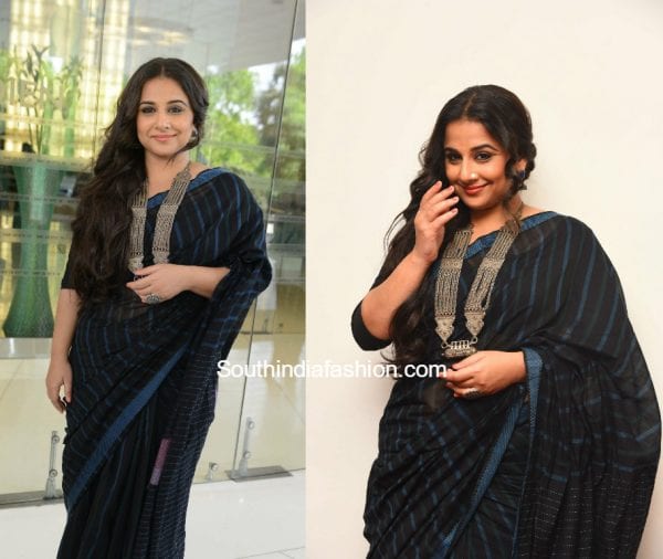 Vidya Balan in a saree by Indigene for Begum Jaan promotions 1