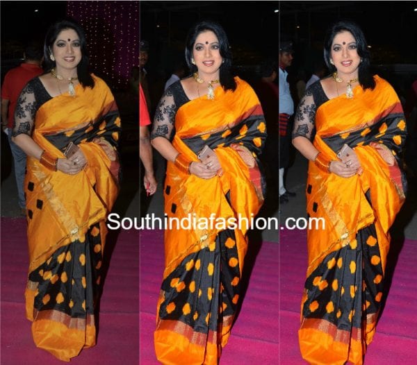 haritha-ikat-saree-zee-apsara-awards-2017