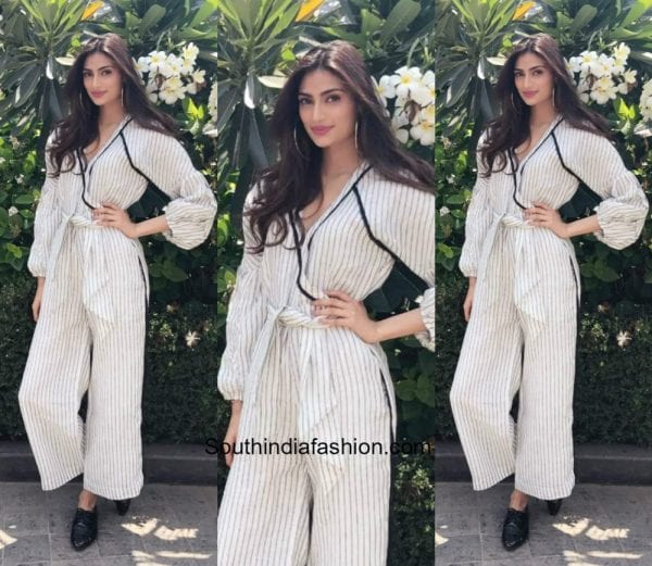 Athiya Shetty in Sameer Madan for the promotions of Mubaarakan