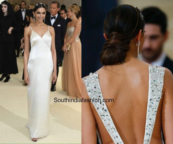 Deepika Padukone in a silk slip dress at Met Gala in Ney York 1