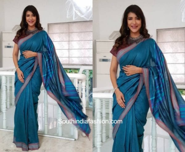 Lakshmi Manchu in Priti Sahni Designs for the launch of pega teach for change event