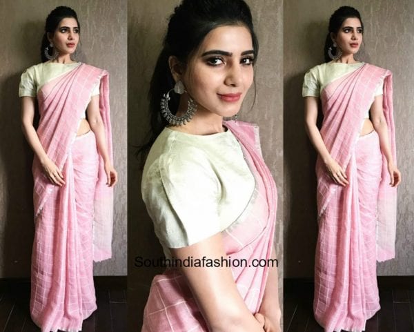 Samantha Ruth Prabhu in Anavila saree at an event 1