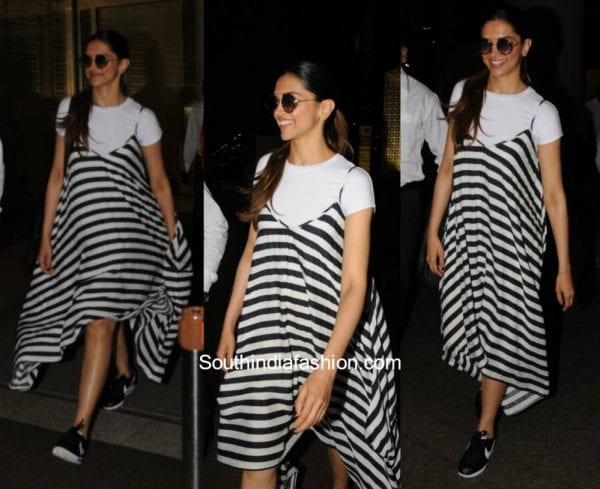 Deepika Padukone's Monochrome Travel Look