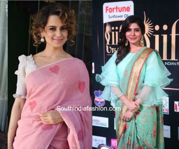 Frill Sleeve Saree Blouses 3