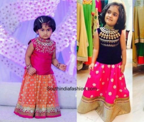 Kids Pattu Pavadai Designs – South India Fashion