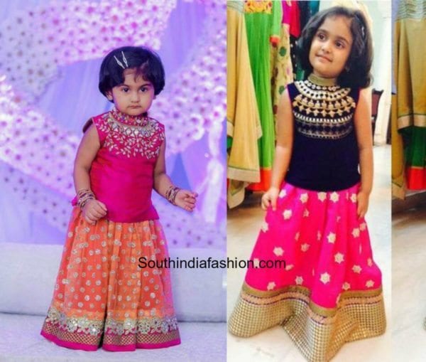 Kids Pattu Pavadai Designs 3