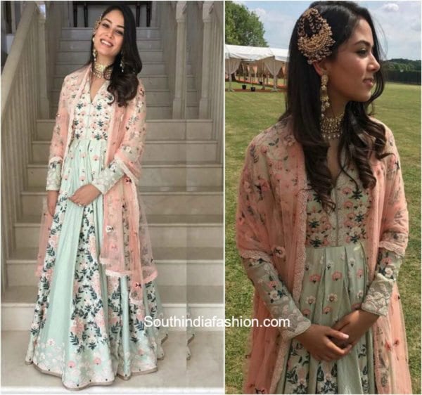 Mira Kapoor in AM PM Fashions at a wedding in London 1