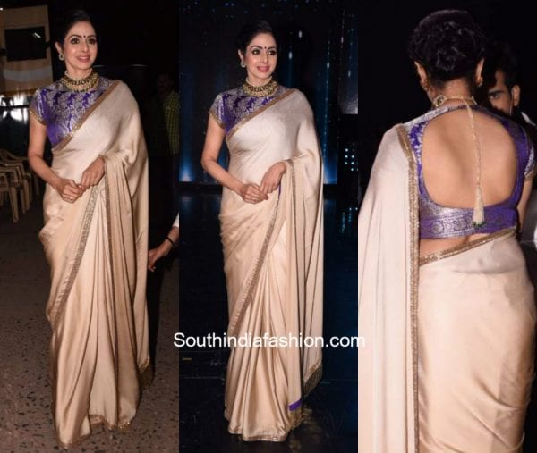 Sridevi Kapoor in Manish Malhotra for mom promotions 1