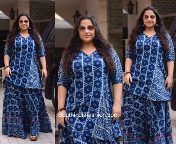 Vidya Balan in a ethnic blue outfit